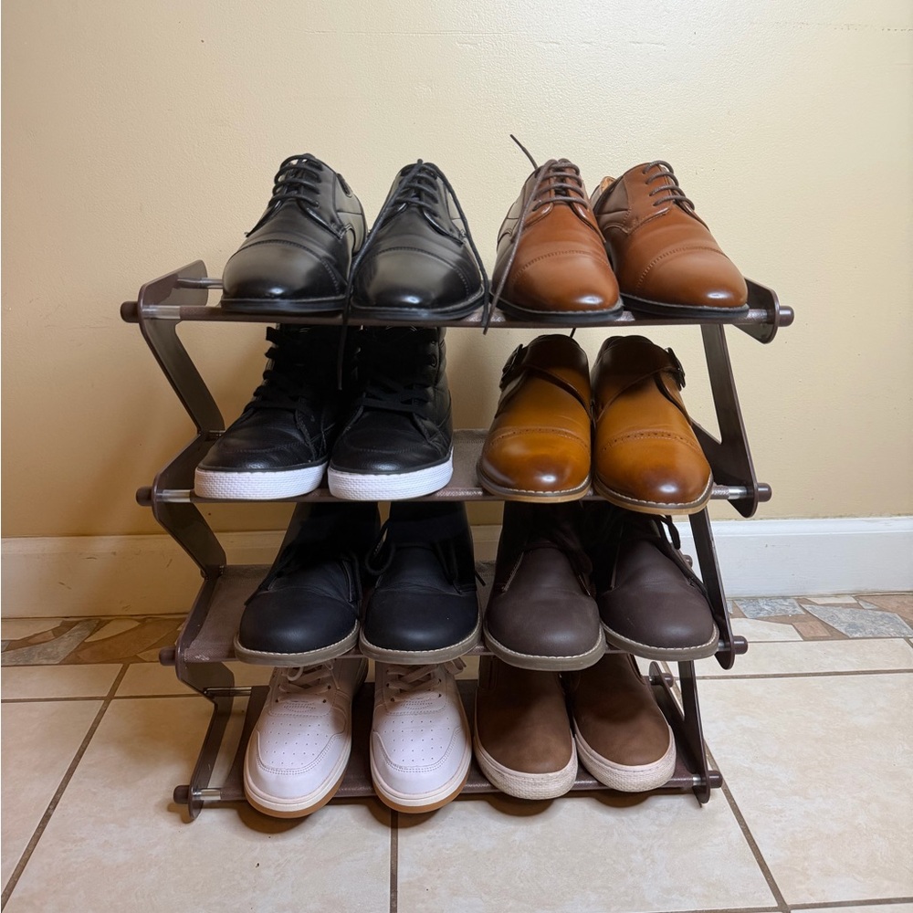 Boy’s Black and Brown Leather Shoes